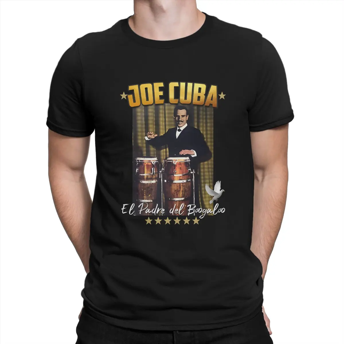 Joe Cuba Men T Shirts Lavoe Vintage Tees Short Sleeve Round Neck T-Shirts Cotton Printed Clothing