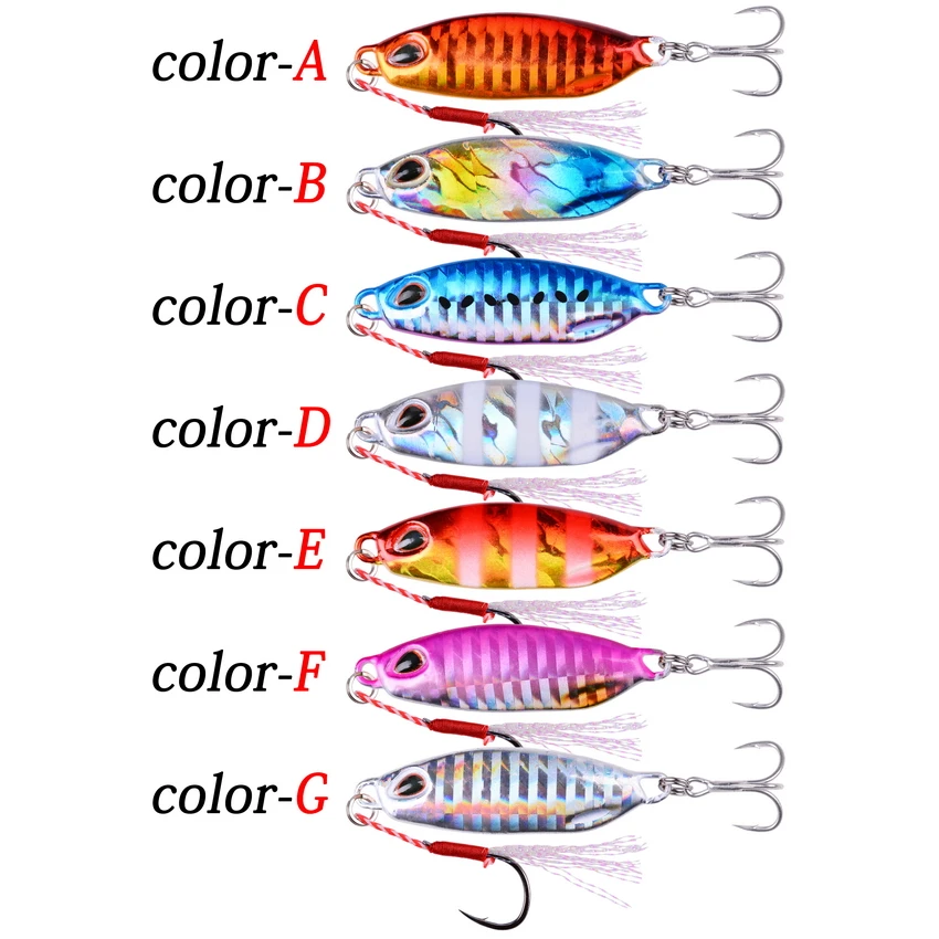 Bobot Umpan Pancing Jig 10G 15G 20G 30G 40G Umpan Pancing Laut Umpan Air Asin Bass Logam Jig Fish Jigging Glitter Holografik