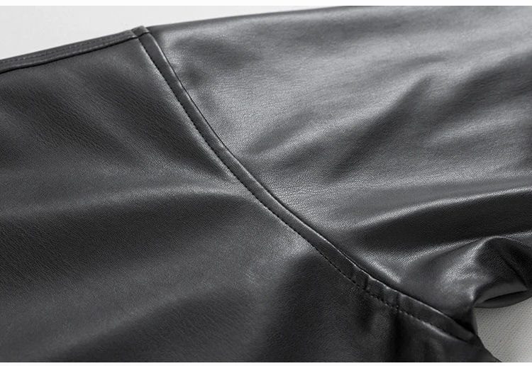 Mauroicardi Spring Autumn Cool Luxury Short Black Soft Light Pu Leather Jacket Men Zipper Casual Mens Jackets and Coats Fashion 37 S332bbe4bf07d4d29aa9c308166d566f79