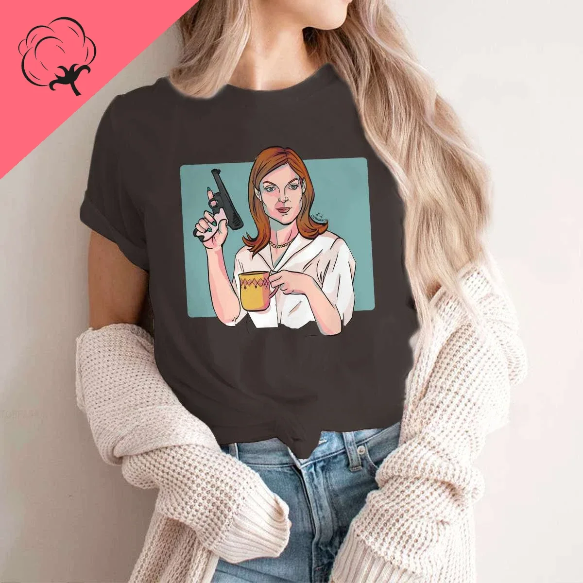 2024 Fashion Hot Desperate Housewives Susan Lynette Comedy  TShirts Extreme Personalize Woman's TShirt Funny Tops 4XL