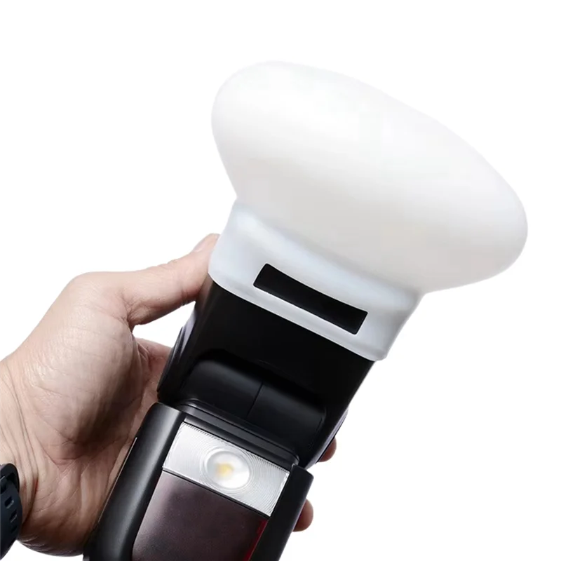 2 ชิ้น MF-DD ดิฟฟิวเซอร์ซิลิกาเจลโดมกระจายชุดสําหรับ Godox MF12 สากลแฟลชซิลิโคน-BTFL