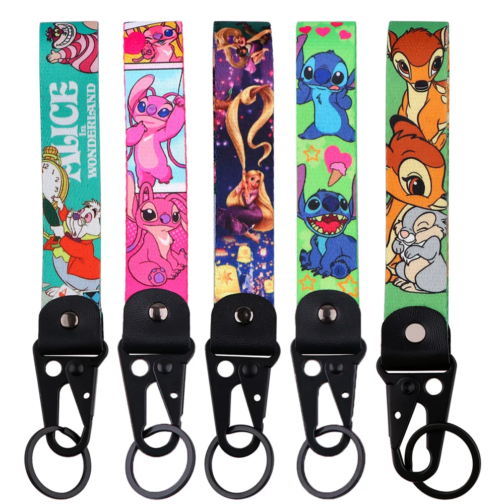 The Nightmare Before Christmas Lanyard Keychains Women Horror Keychains for Men Accessories Car Keychain Keyring Keys Holder