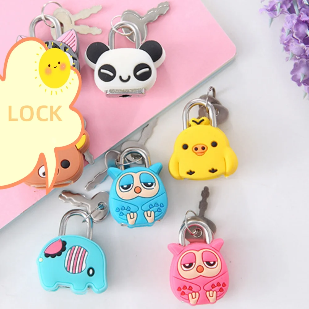 Lock-Padlock Drawer-Cabinet Backpack Suitcase Luggage Metal Mini Cute Handbag Cartoon For Traveling Outdoor Backpack Security