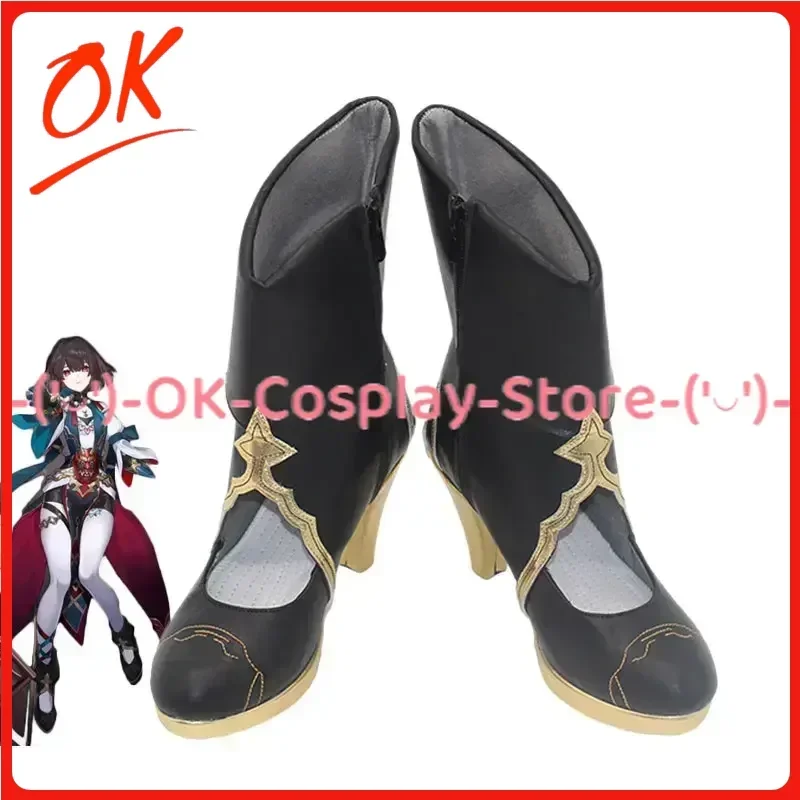 [Customized Size] Honkai Star Rail Xueyi Cosplay Shoes Game Roleplay Costume Prop Halloween Carnival Party Boots PU Leather