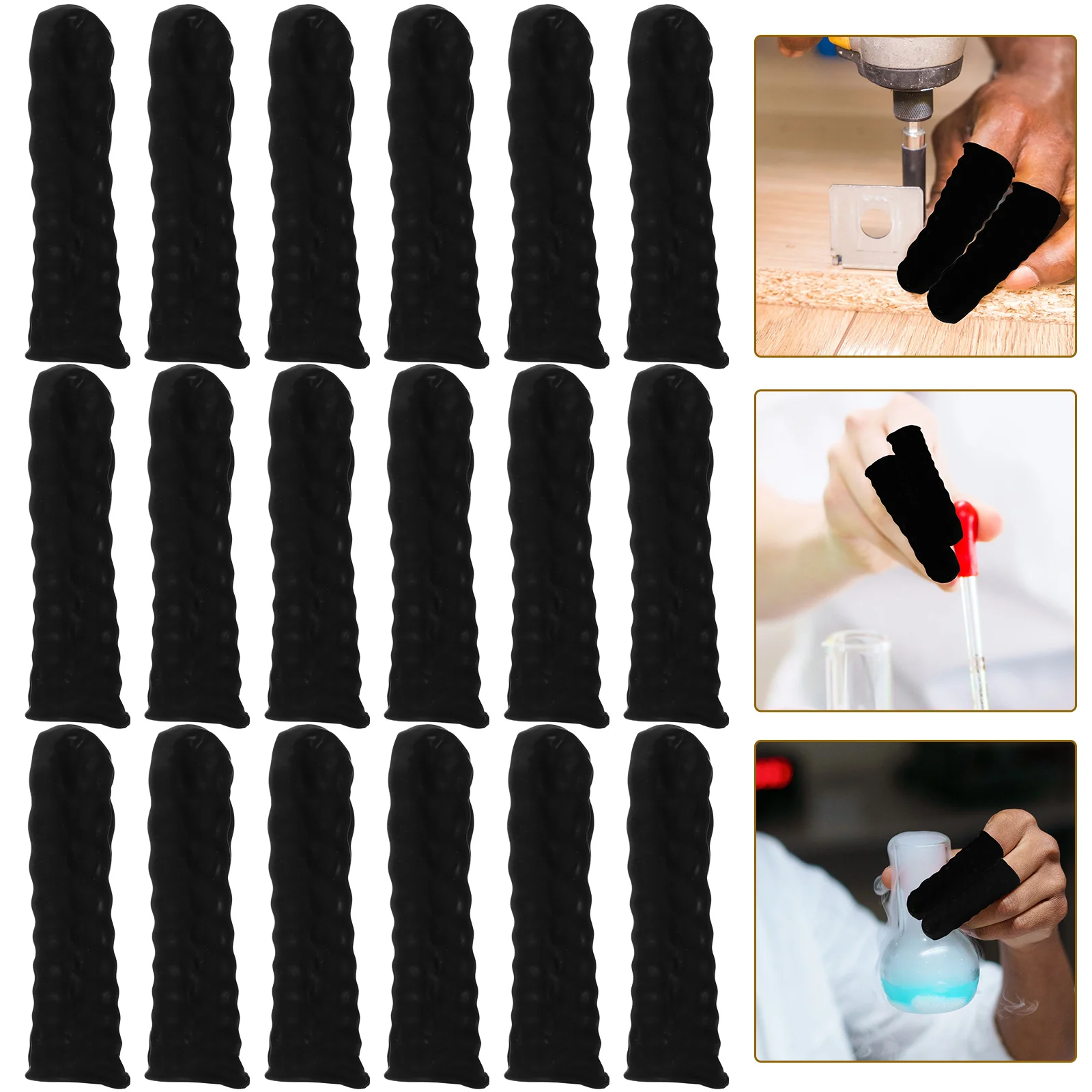 

100 Pcs Anti-static Finger Cots Household Covers Sleeves Protective Protectors Protection Joint Pain Relief