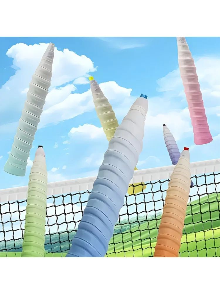 Poignée de raquette de Badminton antidérapante, bande dégradée, enroulement de raquette de Tennis, poignée en caoutchouc, fournitures de Sports de plein air
