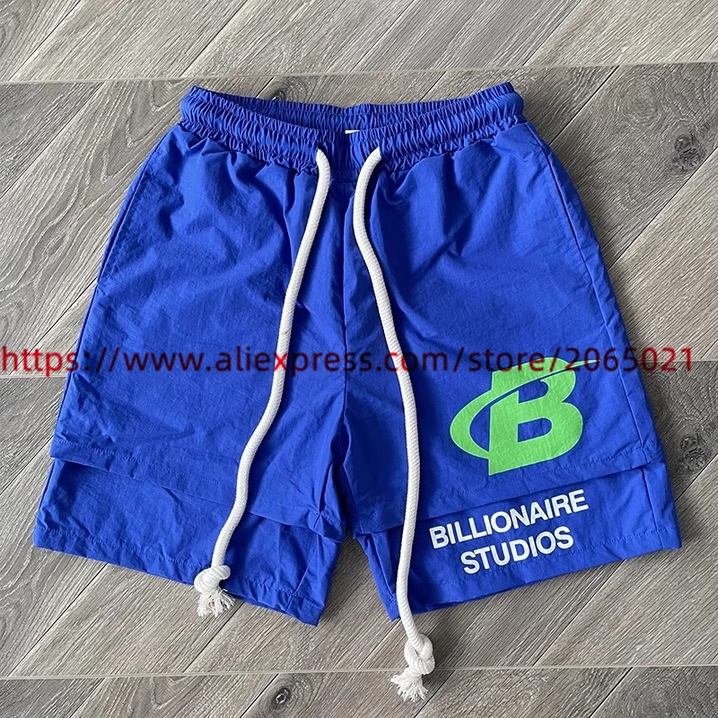 2024ss Blutosatire Shorts Men Women 1:1 Best Quality Jogger Drawstring Breeches