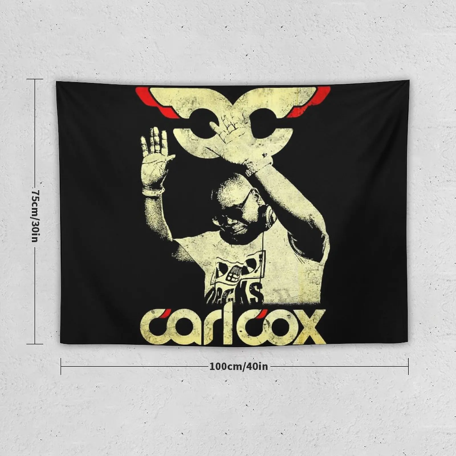 New Carl Cox grungy old school house minimal techno Tapestry Wallpaper Tapestry Aesthetic Room Decoration Wall Tapestry