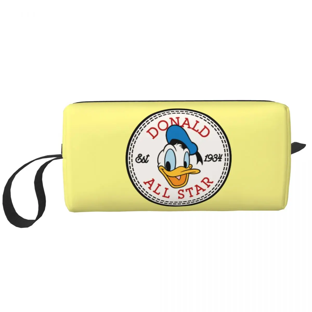 

Custom Donald Duck Makeup Bag for Women Travel Cosmetic Organizer Cute Storage Toiletry Bags