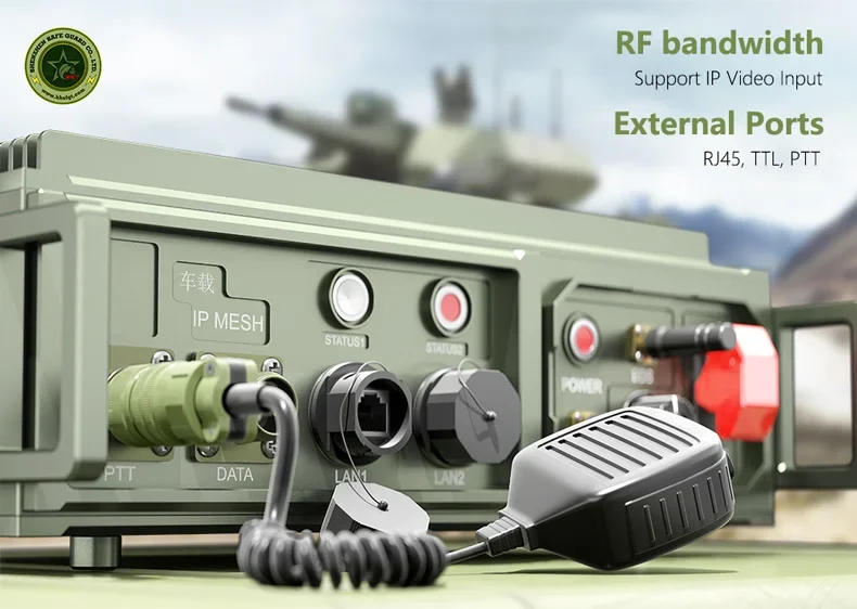 Lobo profissional Módulo Transceiver, Transmissor HD sem fio e Receptor, FM Áudio, SDR