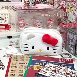 Sanrios, плюшевая ручка Ins, милая Вместительная женская сумка для мелочи Hellokittys, сумки для макияжа, пеналы для девочек