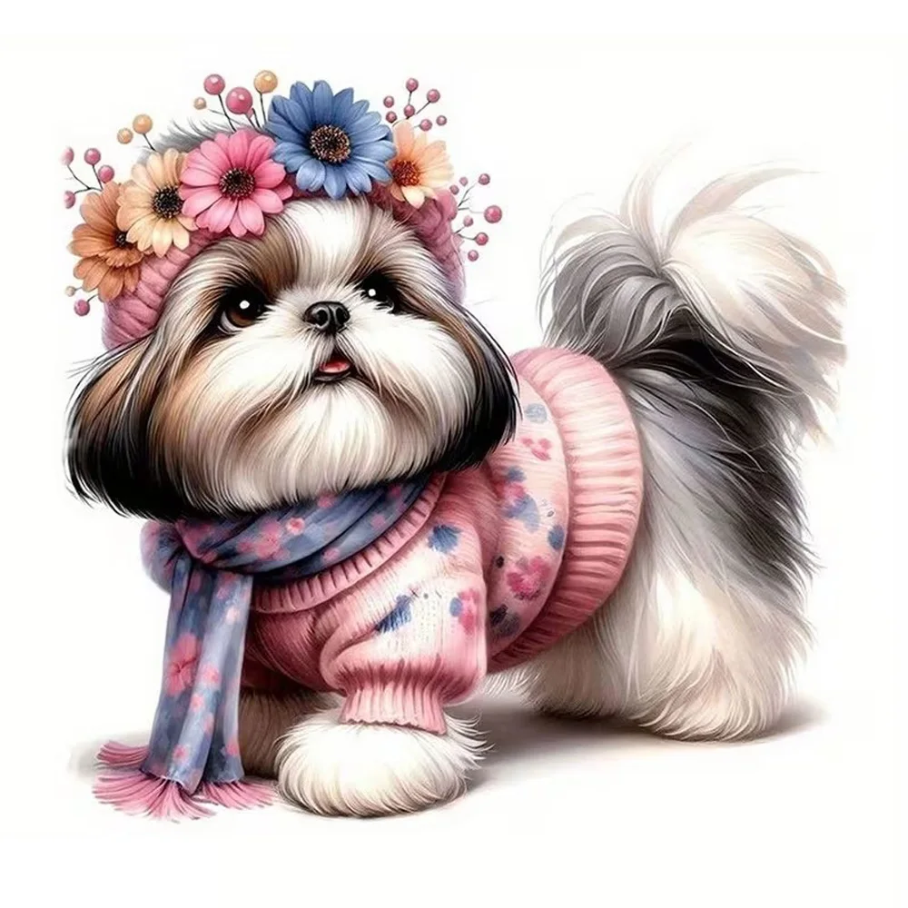 15x14cm Cute Dog Decals, Self-adhesive, Waterproof Vinyl Stickers for Car, Bumper, Window, Laptop, Wall and Glass Surface