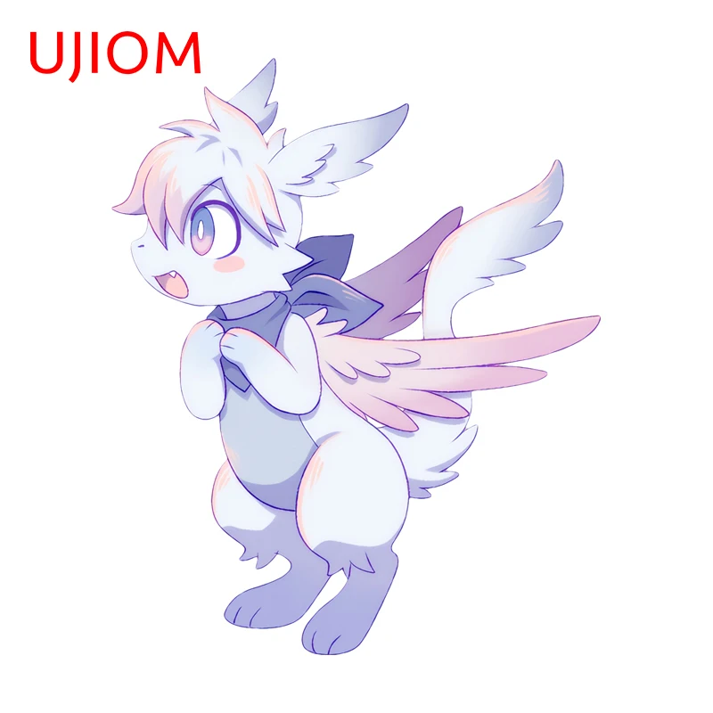 UJIOM Kawaii Furry Wall Sticker Enchanting Fashionable Enchanting Ingenious Adorable Decal Adhesive Suitable For Wardrobe Decor