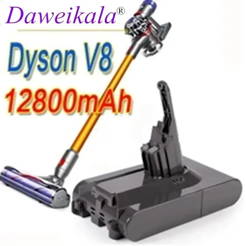 

100% Original DysonV8 12800mAh 21.6V Battery for Dyson V8 Absolute /Fluffy/Animal Li-ion Vacuum Cleaner rechargeable Battery