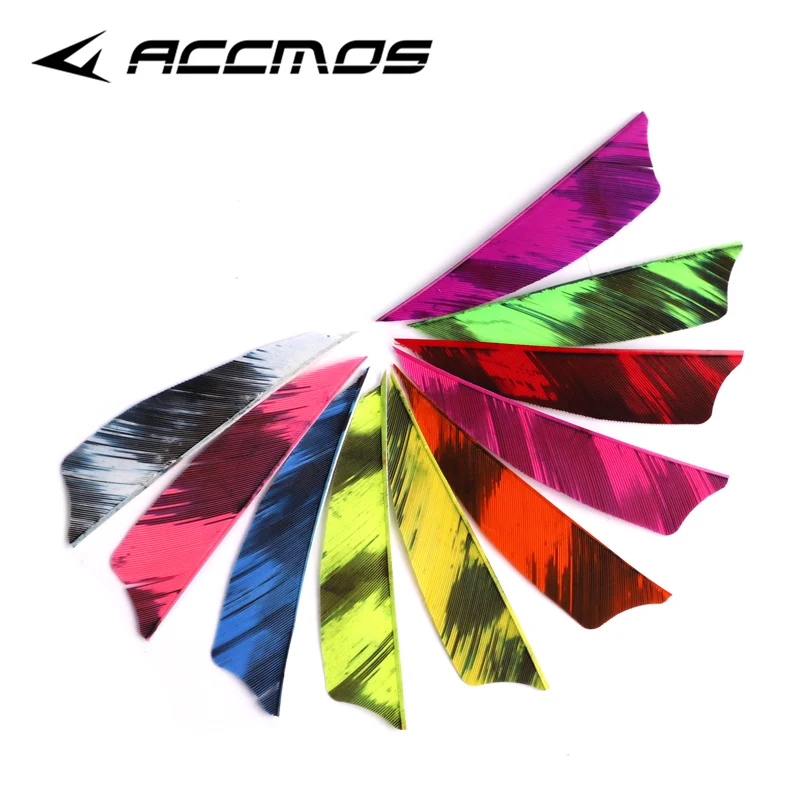 36pcs 3 Inch Arrow Vanes Turkey Feather Real Feather Fletching for DIY Archery Carbon Wooden Hunting/Shooting Arrow Accessories