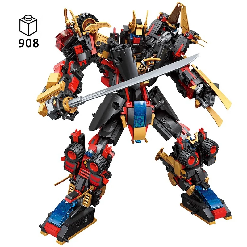 

908 шт., 6 в 1, Детский конструктор