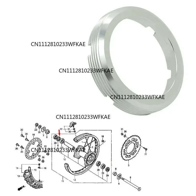 Rear Wheel Bearing Retainer For HONDA CR125 CR250 CRF450R CRF250R CRF250X CRF450X