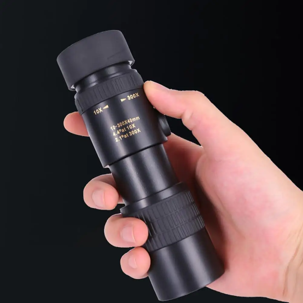 Metal 10-300X Zoom HD Powerful Telescope Portable Professional Telescope Monocular for Hunting X2S7