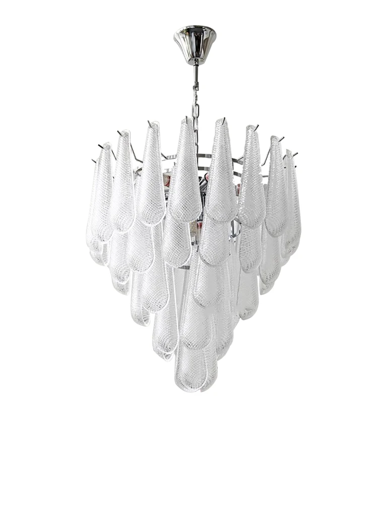 frances vintage glass chandelier decoracao para casa sala de jantar candeeiros de mesa suspensao led lustres branco luxo 01