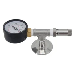 Tri-Clamp Pressure Relief Valve 1.5 Inch Read And Release Pressure Conical Fermenter Accessories