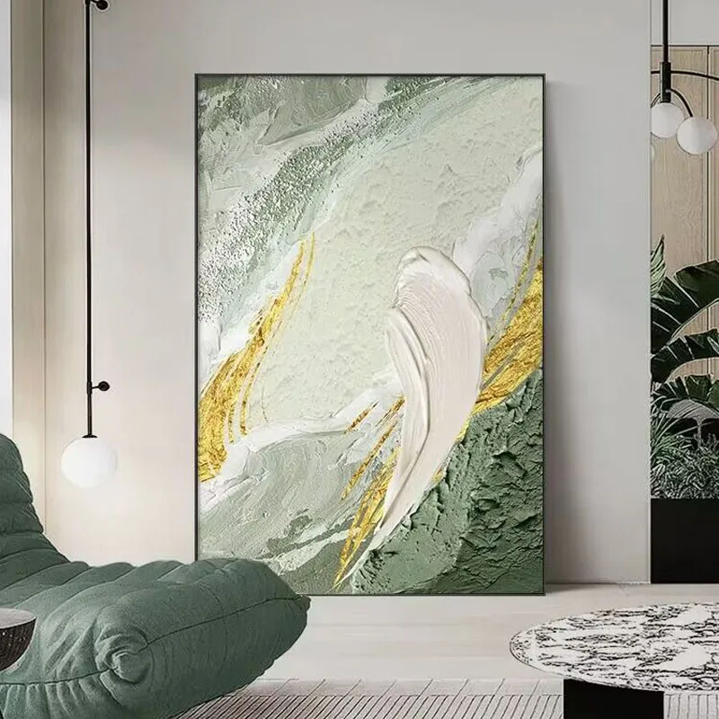 

Modern Abstract Hand Drawn Oil Painting Brilliant Starry River Living Room Decoration Painting Art Poster Living Home And Sofa