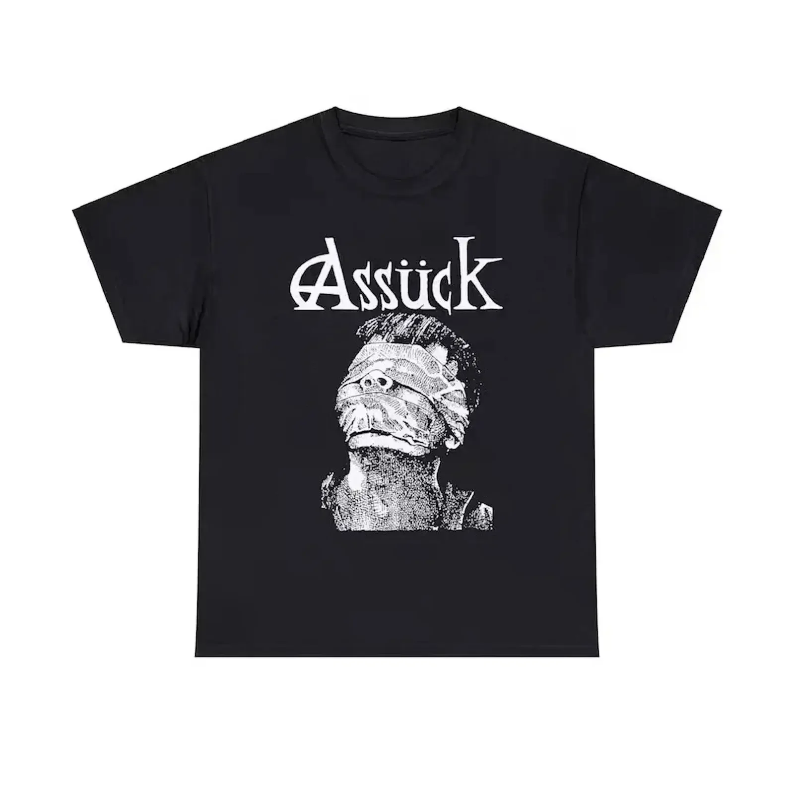 Assuck Blindspot T Shirt Crust Punk Vintage Grind Nasum Dropdead Insect Warfare vintage Washed Breathable Top For Everyday Wear
