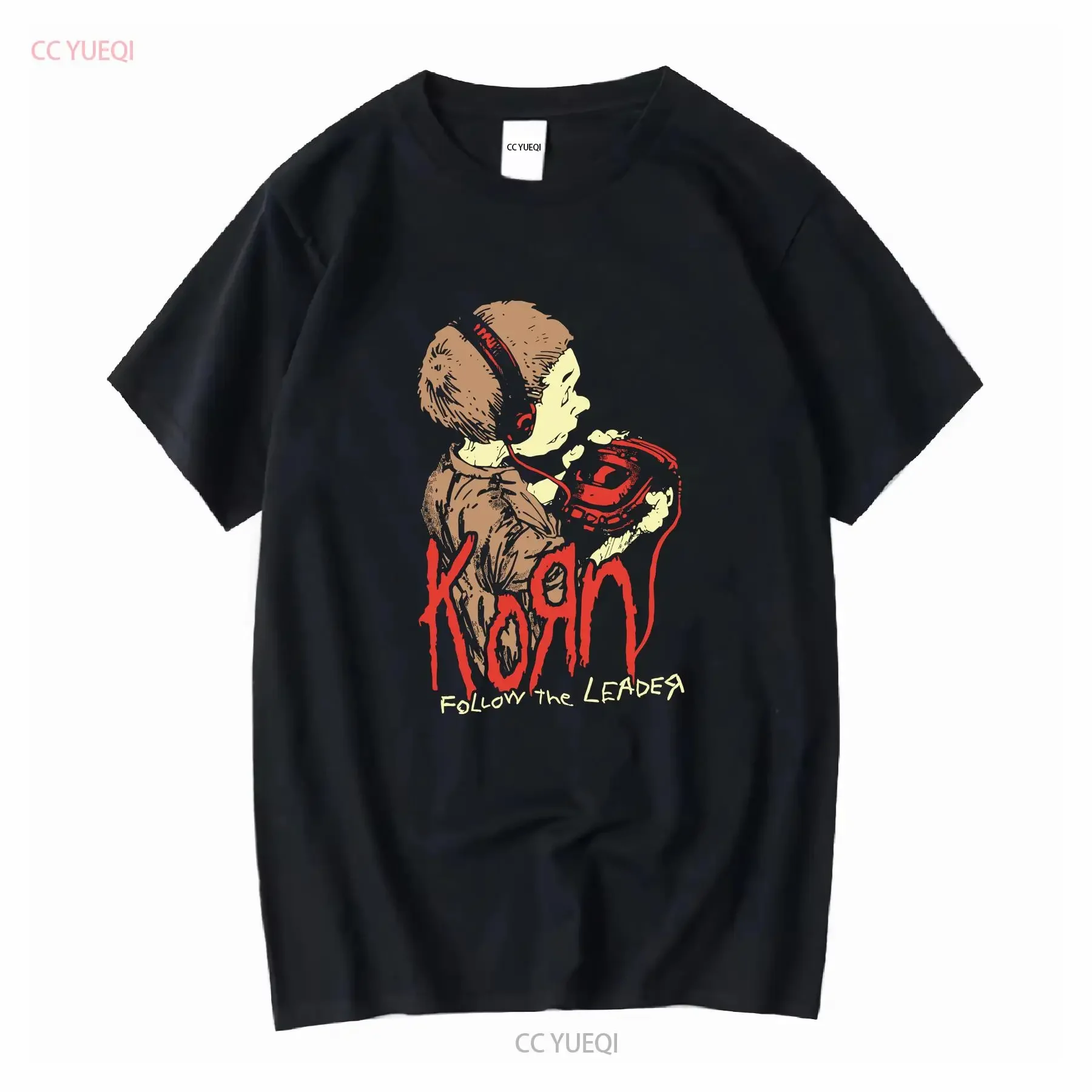 Korn Follow The Leader Cartoon T Shirt S XXL Official Band long or short sleeves vintage Washed Versatile streetwear fashion
