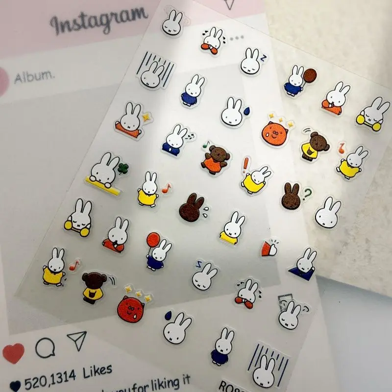 Miffy 3D Embossed Nail & Phone Stickers image