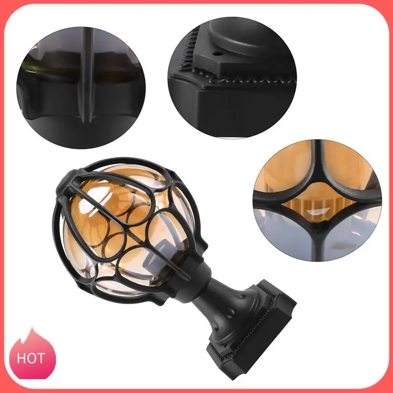 

HOT-1Pcs Outdoor Pillar Lamp Globe Glass Shade Door Post Lamp Waterproof Antique Lighting Rainproof Pillar Light