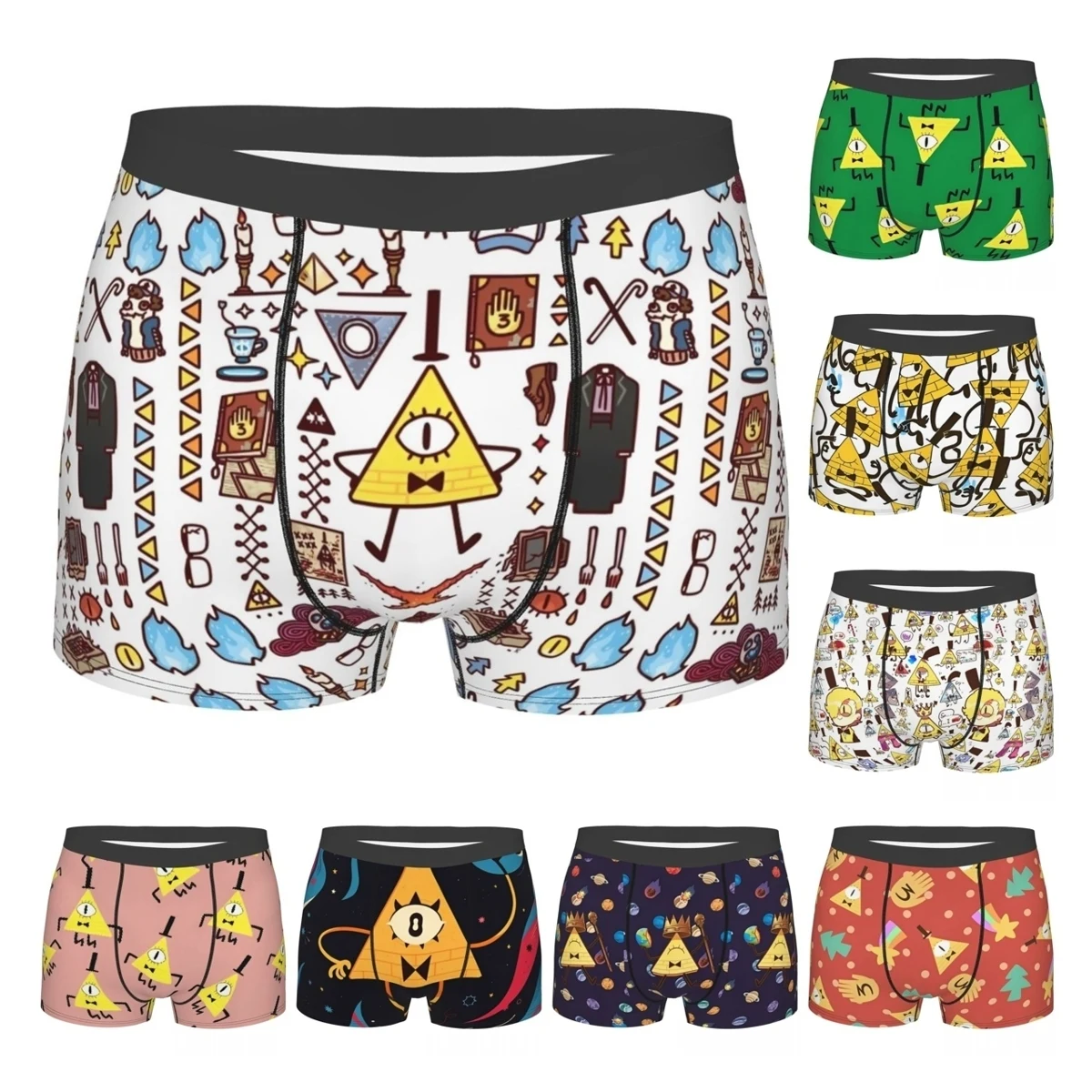 Gravity Falls Bill Cipher Boxer Merch Boxers Briefs Underwear Cartoon Anime Boxer Briefs Gag Soft Quilt Underpants Gift For Man