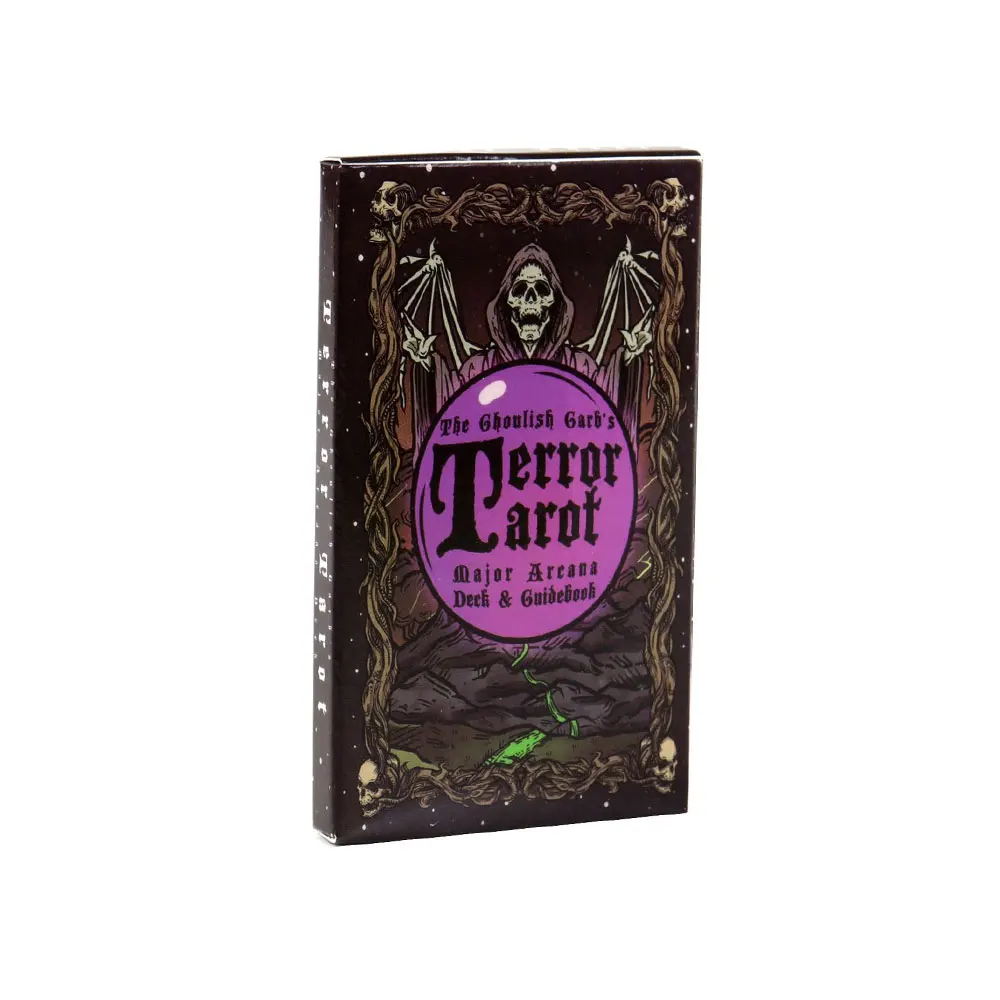 Hot selling Terror Tarot Oracle Card Leisure Fortune Divination Party Entertainment Chess Card Game Tarot 22 Card Deck