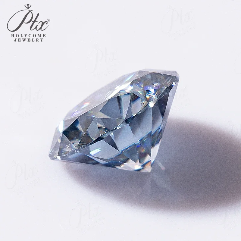100 % echter Moissanit-Diamant, mehrfarbig, VVS1-Reinheit, 0,3–10 Karat, runde Form, GRA-Zertifikat, Schmuckmaterial, DIY-Zubehör. – Detail 8