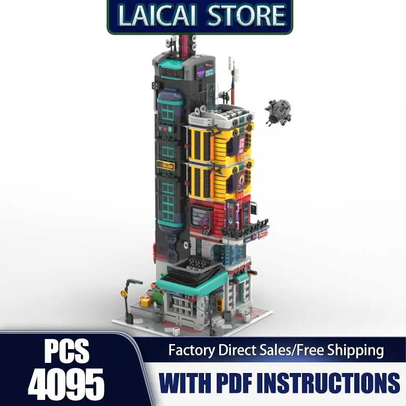 Popularny Model Budynku Moc Klocki Konstrukcyjne Unikalny Model Architektury Miasta Technologia Budowlana Modułowe Klocki Zabawka DIY Prezent na Święta