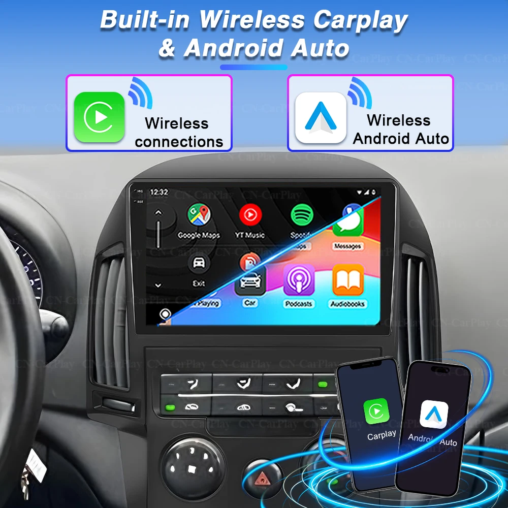 Radio Multimedia 2K Android 16 para Hyundai I30 1 Fd 2007-2012, Reproductor de Audio para Auto, Unidad Principal con GPS, Navegación, DVD, 2K Carplay 4