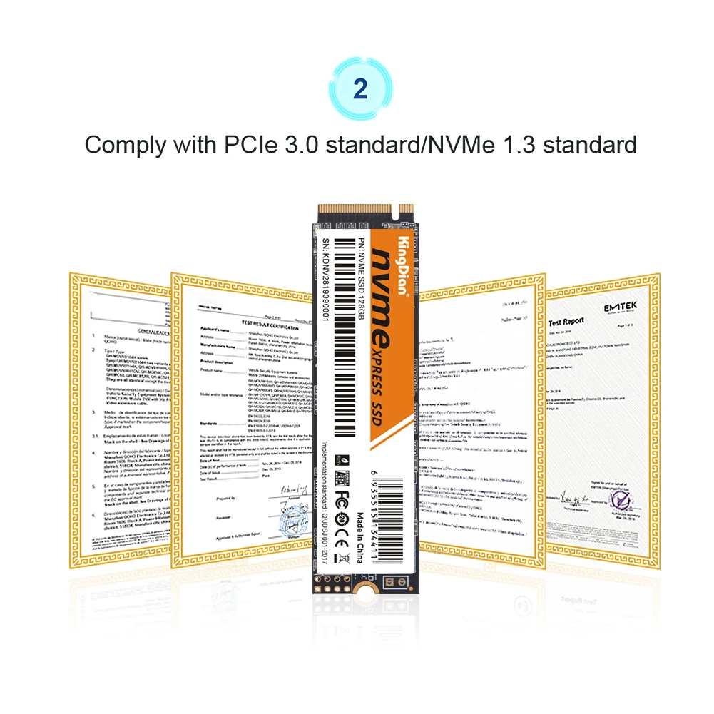 KingDian SSD M.2 NVMe PCIe 3.0 x4 256GB 512GB Internal Solid State Drives M2 Laptop Desktop