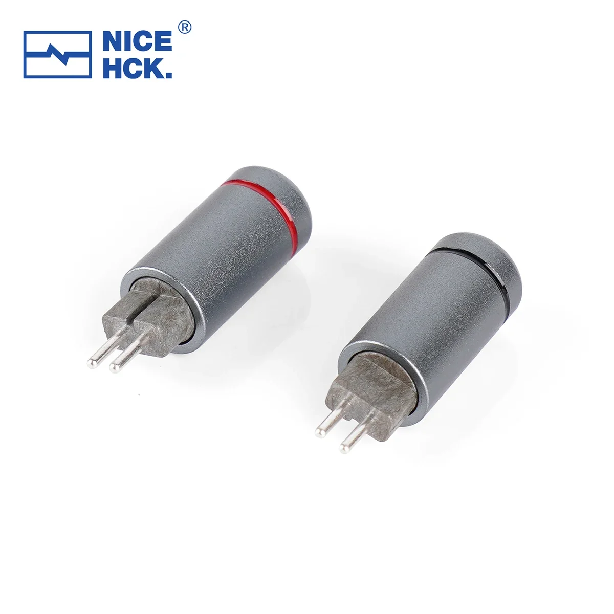 NICEHCK HIFI لتقوم بها بنفسك سماعة ترقية كابل استبدال الملحقات 5N الفضة النقية 0.78 مللي متر 2Pin رمادي البلاستيك موصل تحويل
