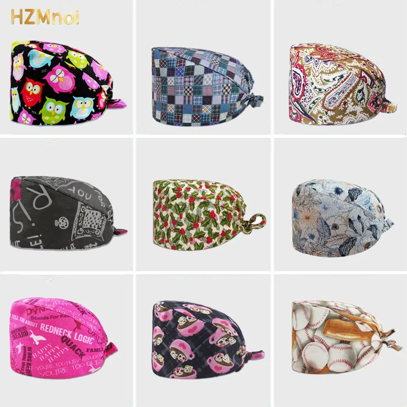 

Men's Surgical Cap Pet Hospital Clinic Vet Medical Dentist Scrubs Hats Lab Surgeon Hat Nurse Scrubs Caps Medical Uniforms