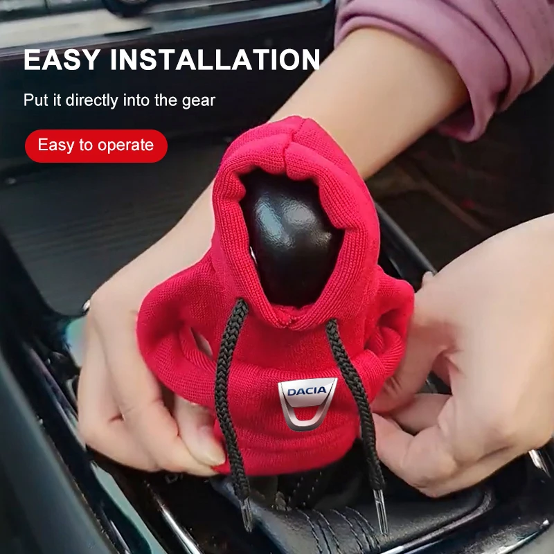 

Gear Shift Mini Hoodie Cover Shift Cover Gear Handle Decoration For Dacia MCV 2 Logan Sandero Lodgy Dokker Stepway Mcv Solenza