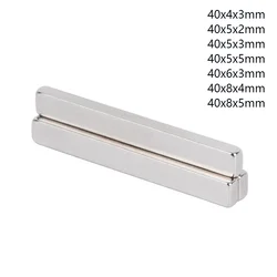 5/10/15/20/30 pz 40x5x3mm Mini Forte Blocco Magneti Al Neodimio Potente Magnete Del Frigorifero 40x5x2mm 40x5x5mm 40x8x5mm per L'artigianato FAI DA TE