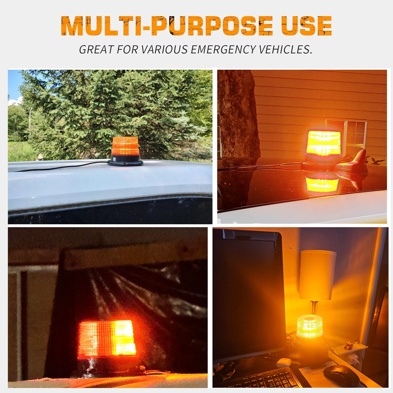 Auto Avvertimento Luce Di Emergenza 40LED Singal Strobe Sicurezza Lampeggiante Faro Lampada Stroboscopica Base Magnetica per Camion Rimorchio 12V-24V