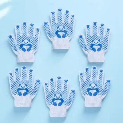 

3Pairs Children Protective Gloves Premium Polyester Cotton Comfortable Breathable Gardening Gloves for Kids Yard Work Cleaning