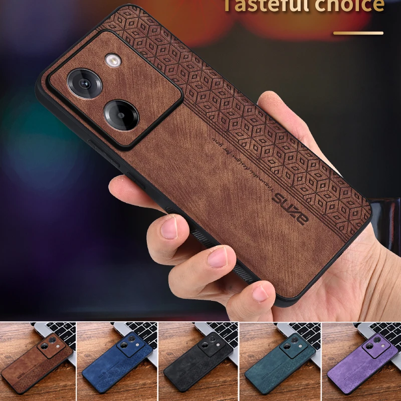 EUCAGR Luxus PU Leder Telefon Fall für Xiaomi POCO M7Pro 5G Stoßfest Weiche Rückseitige Abdeckung für Xiaomi POCO M7 Pro 5G