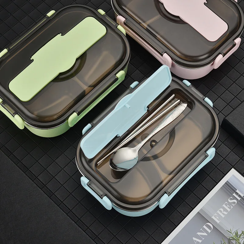 Lunch box 304 stainless steel split Bento Box thickened thermal insulation heating fast food box lunch box bento lunch box