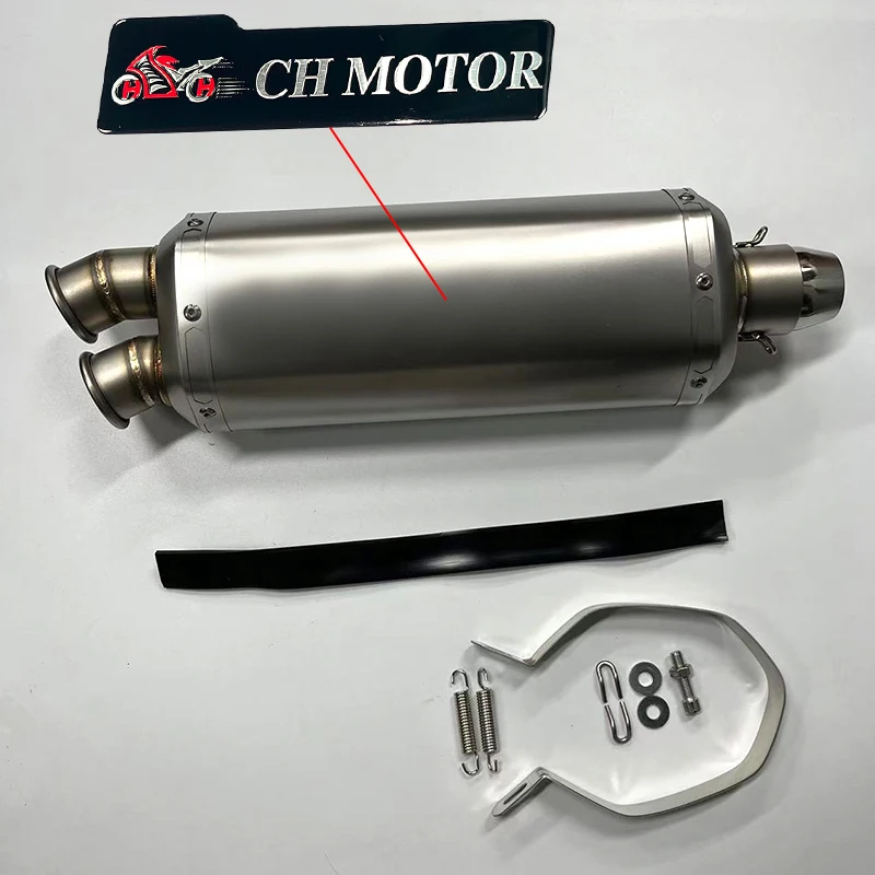 

51 мм универсальный CH MOTOR Escapes Para Motos мотоциклетный глушитель двойной побег с правой стороны с DB Killer для R1200GS G310R