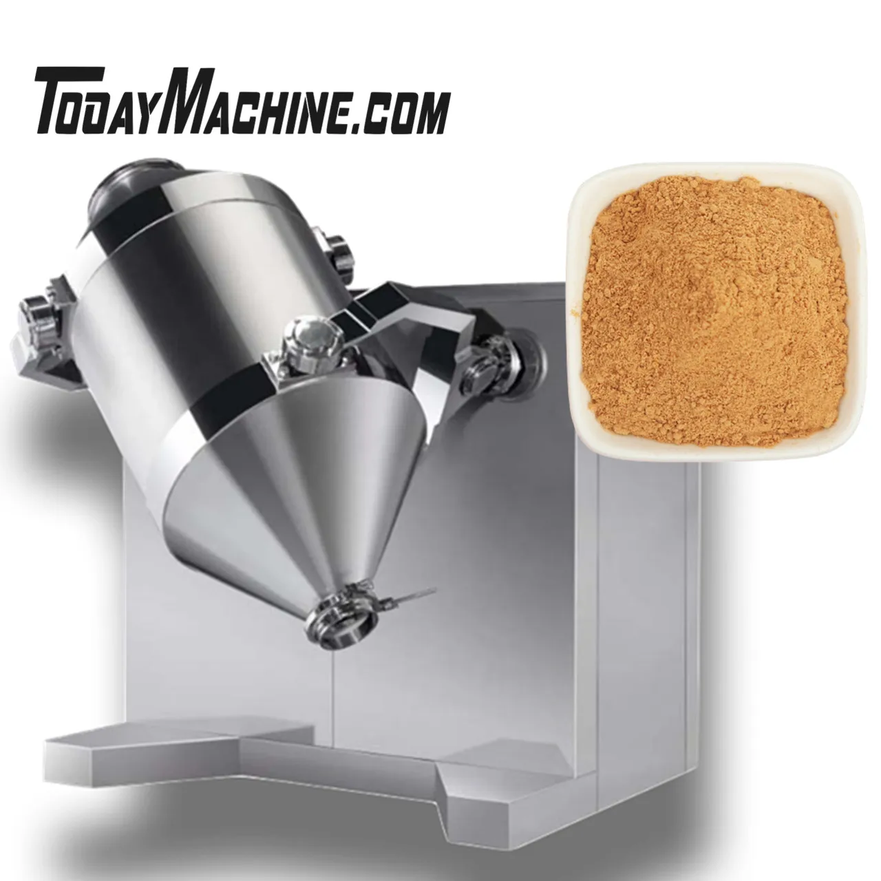 

Cosmetic Powder 3D Rotating Drum Powder Mixing Machine