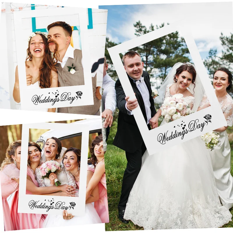 Team Bride To Be Photo Booth Frame Props, Just Married Wedding Bachelorette Hen Party Backdrop, DIY Bridal Shower Favors