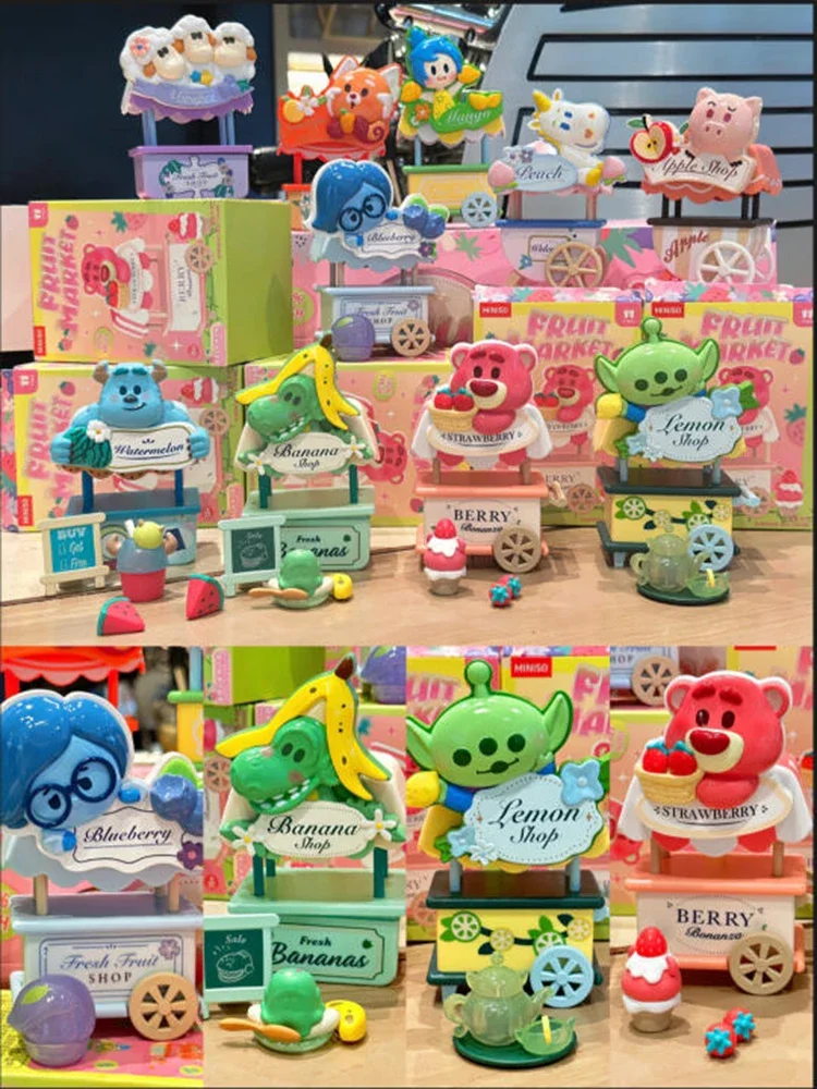 Original Miniso Disney Pixar Fruit Market Series Anime Figure Sullivan Trendy Play Decorative Gifts For Girls Graduation Gift