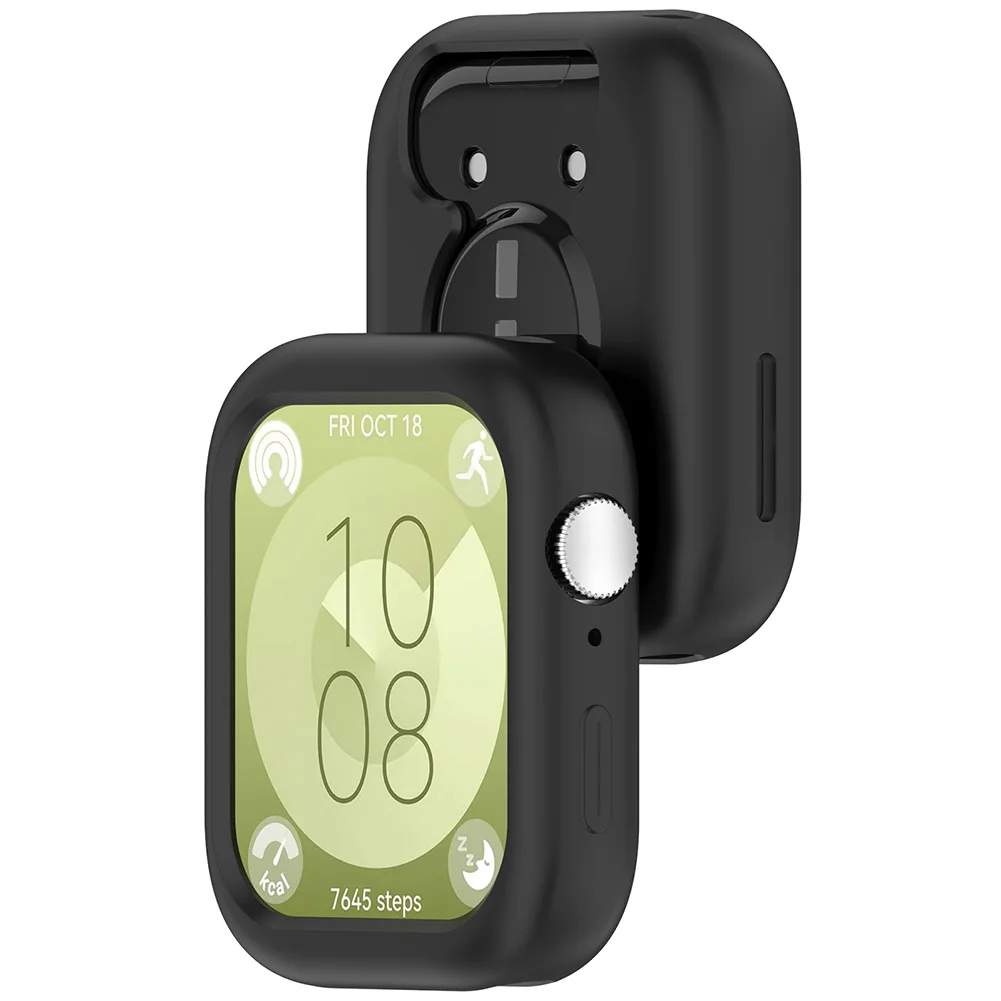 Capa de Silicone Anti-Scratch para Huawei Watch, Bumper Protetor Macio, Capa Shell, Quadro de Proteção, Acessórios Fit3