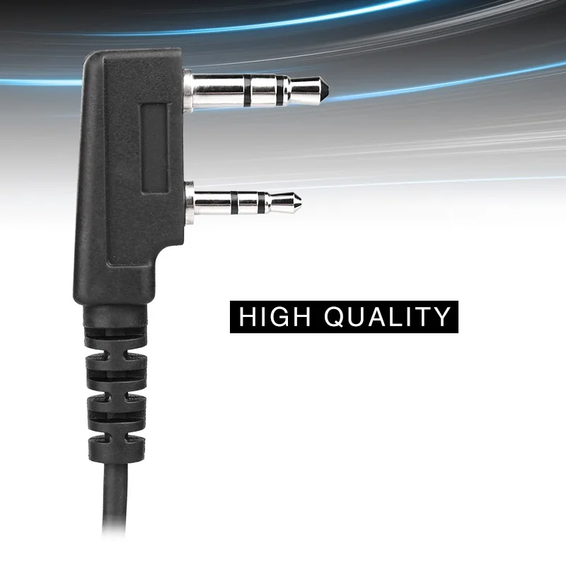 Cuffie con microfono auricolare a conduzione ossea K-head Cuffie con vibrazione ossea a conduzione ossea per walkie-talkie Kenwood Baofeng