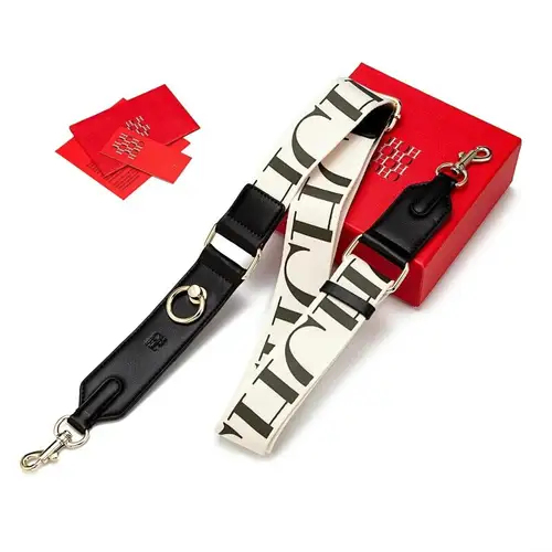 Imagen 2 del producto CH-Correa de hombro portátil para mujer, marca de lujo a la moda, textura Jacquard clásica Retro, accesorios para equipaje